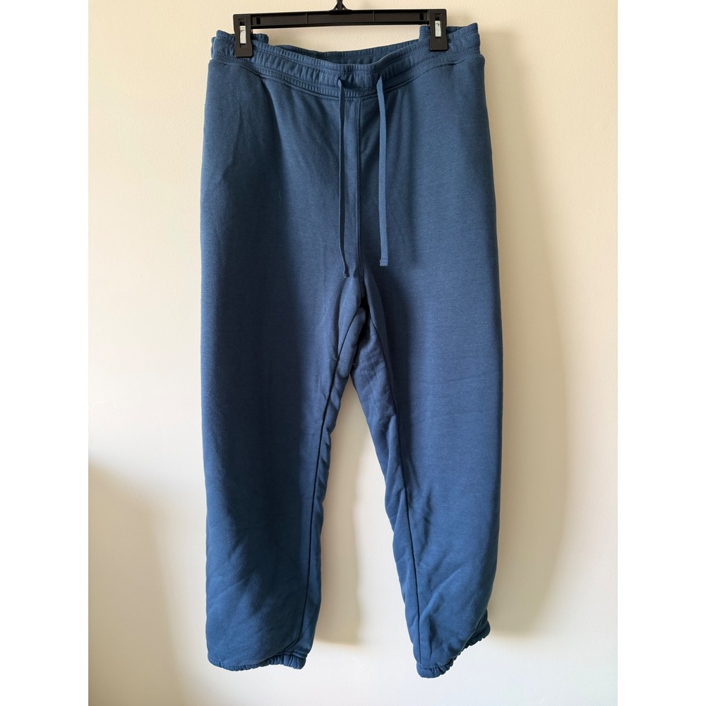 Eddie Bauer Mens XXL Faux Shearling Lined Joggers Blue Sweatpants EB010625